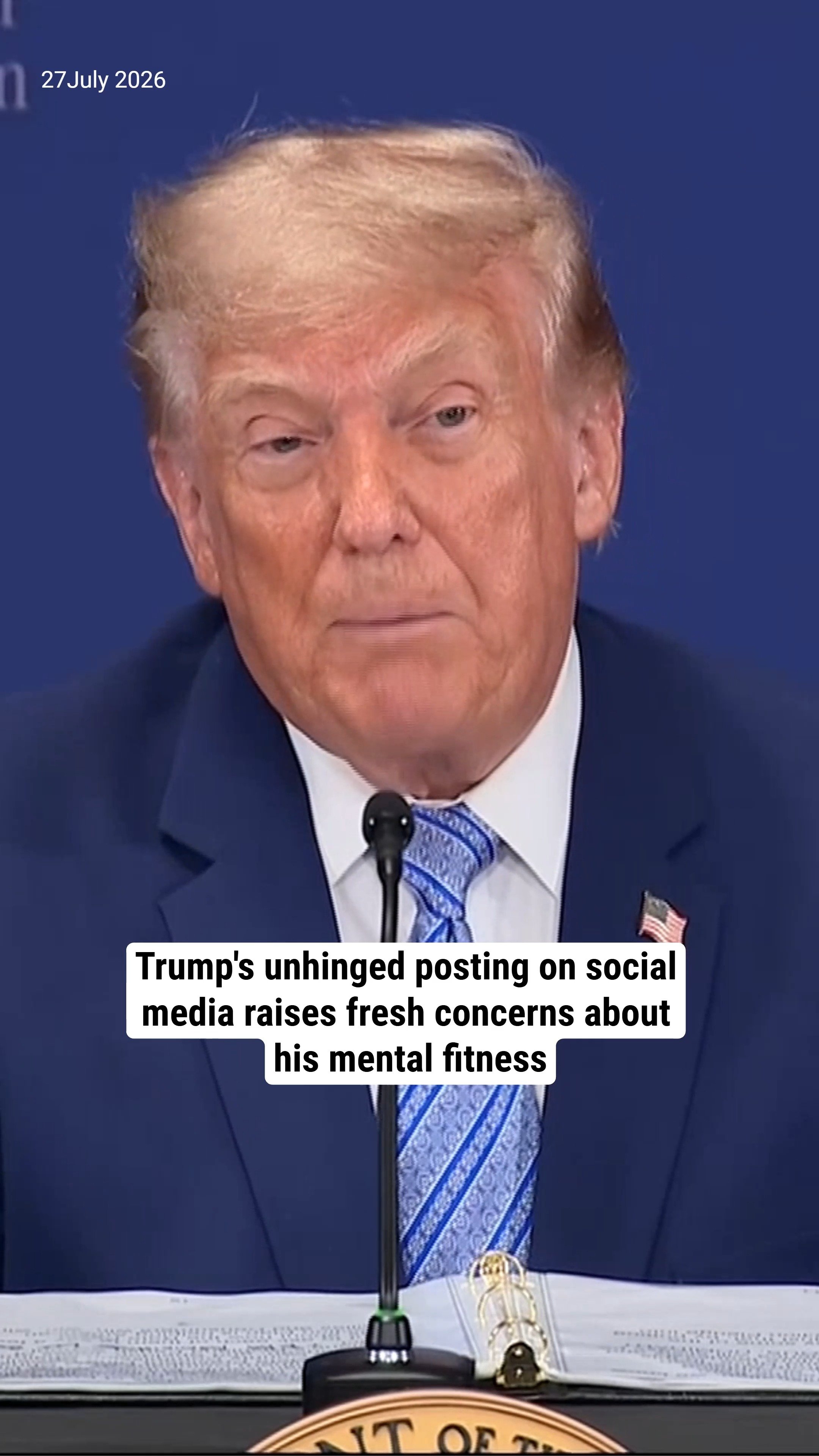 Trump's unhinged posting on social media raises fresh concerns about his mental fitness