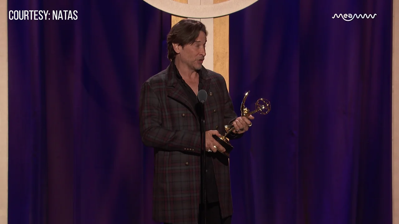 Roger Howarth Chokes Up Accepting His Emmy After 3 Decades
