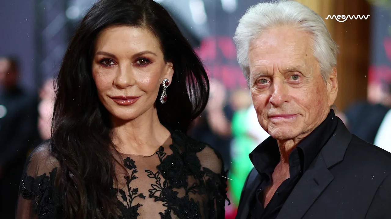 Catherine Zeta-Jones Kisses Michael Douglas in the Ocean for Their Shared Birthday