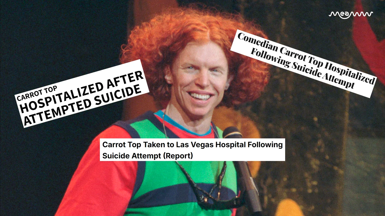 Comedian Carrot Top Hospitalized After Reported Suicide Attempt in Las Vegas