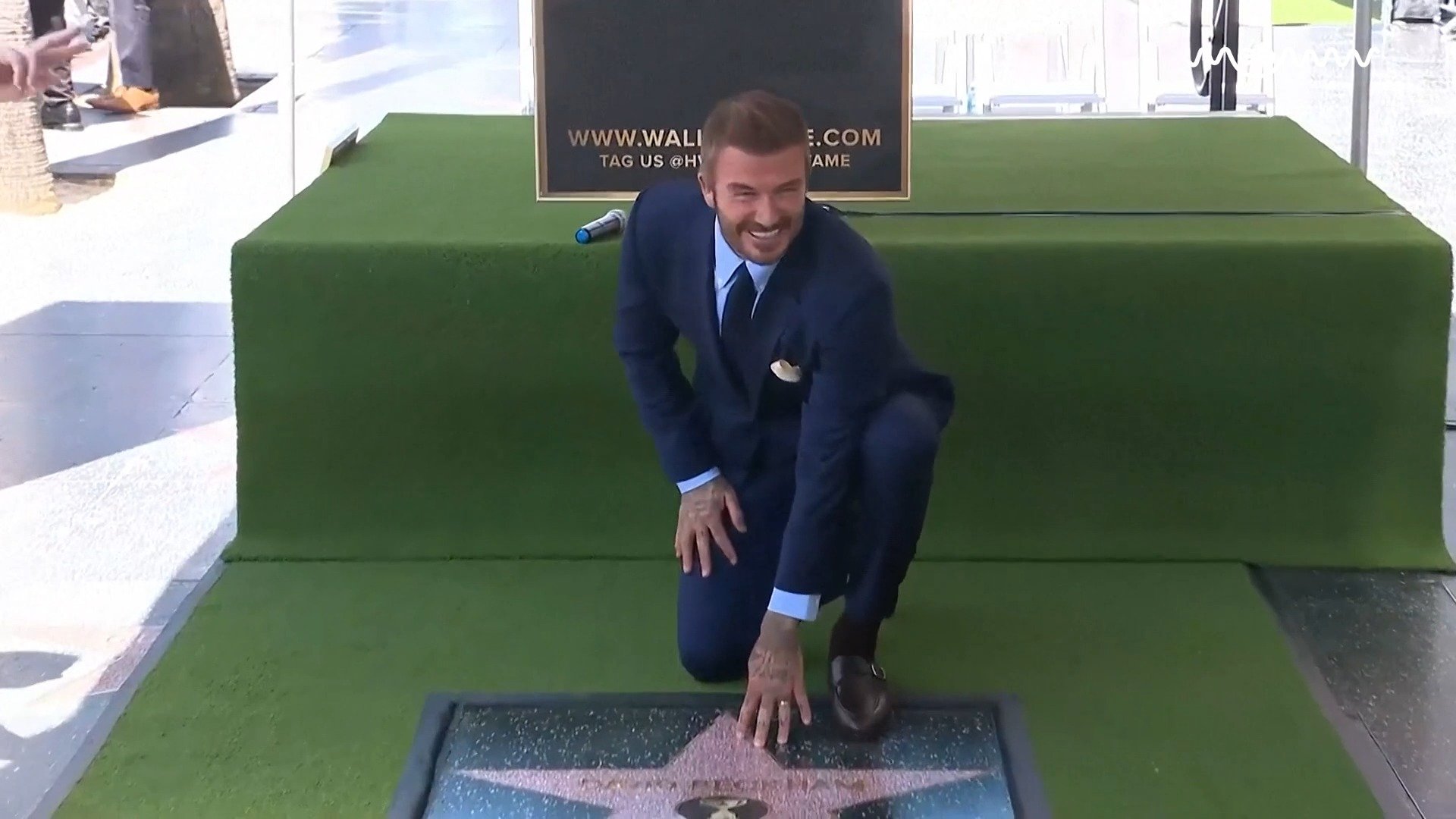 Watch: David Beckham receives star on Hollywood Walk of Fame; Tom Cruise, Victoria & kids celebrate