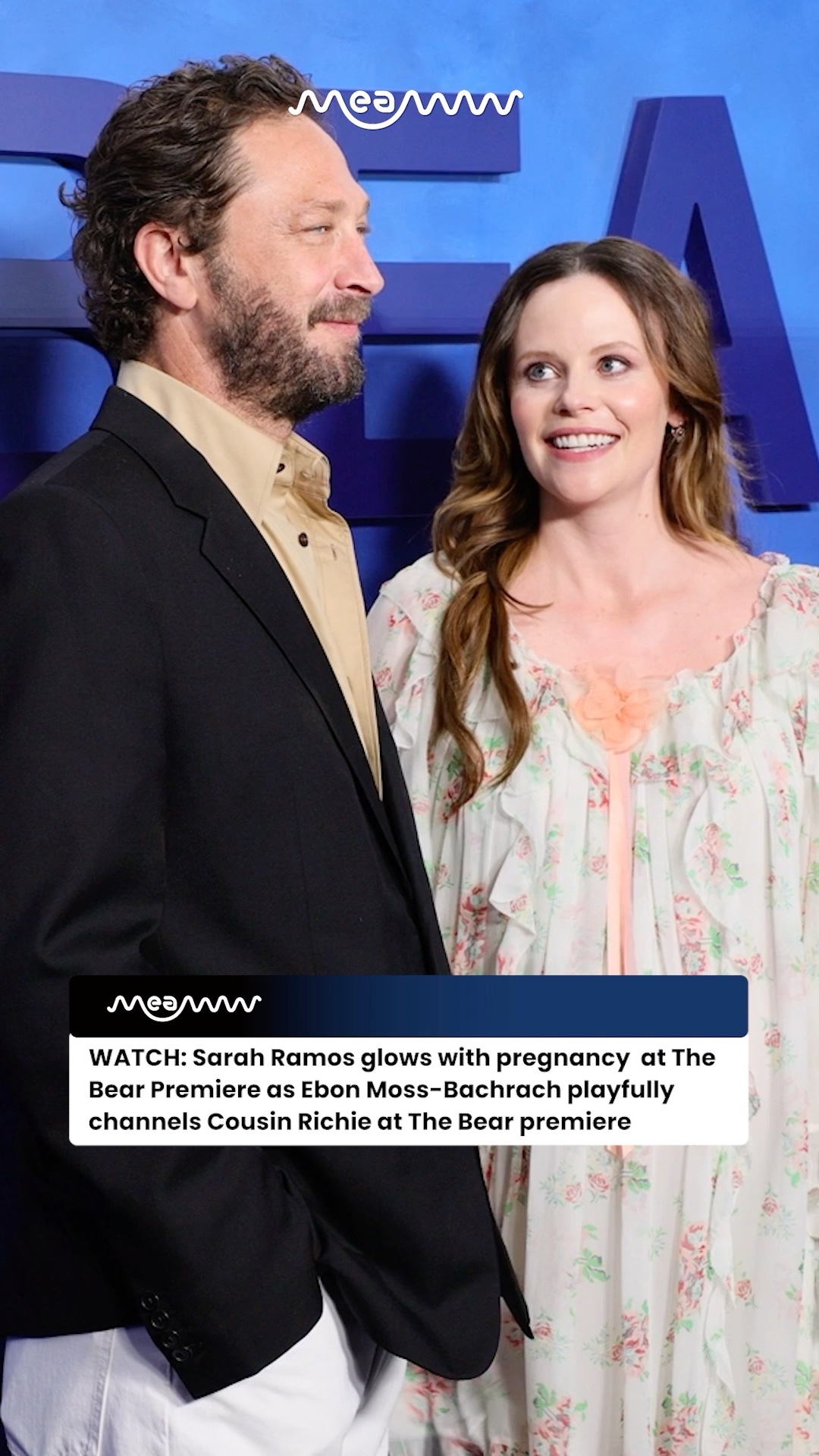 Pregnant Sarah Ramos Steals Spotlight as Ebon Moss-Bachrach Brings Richie's Swagger to Red Carpet