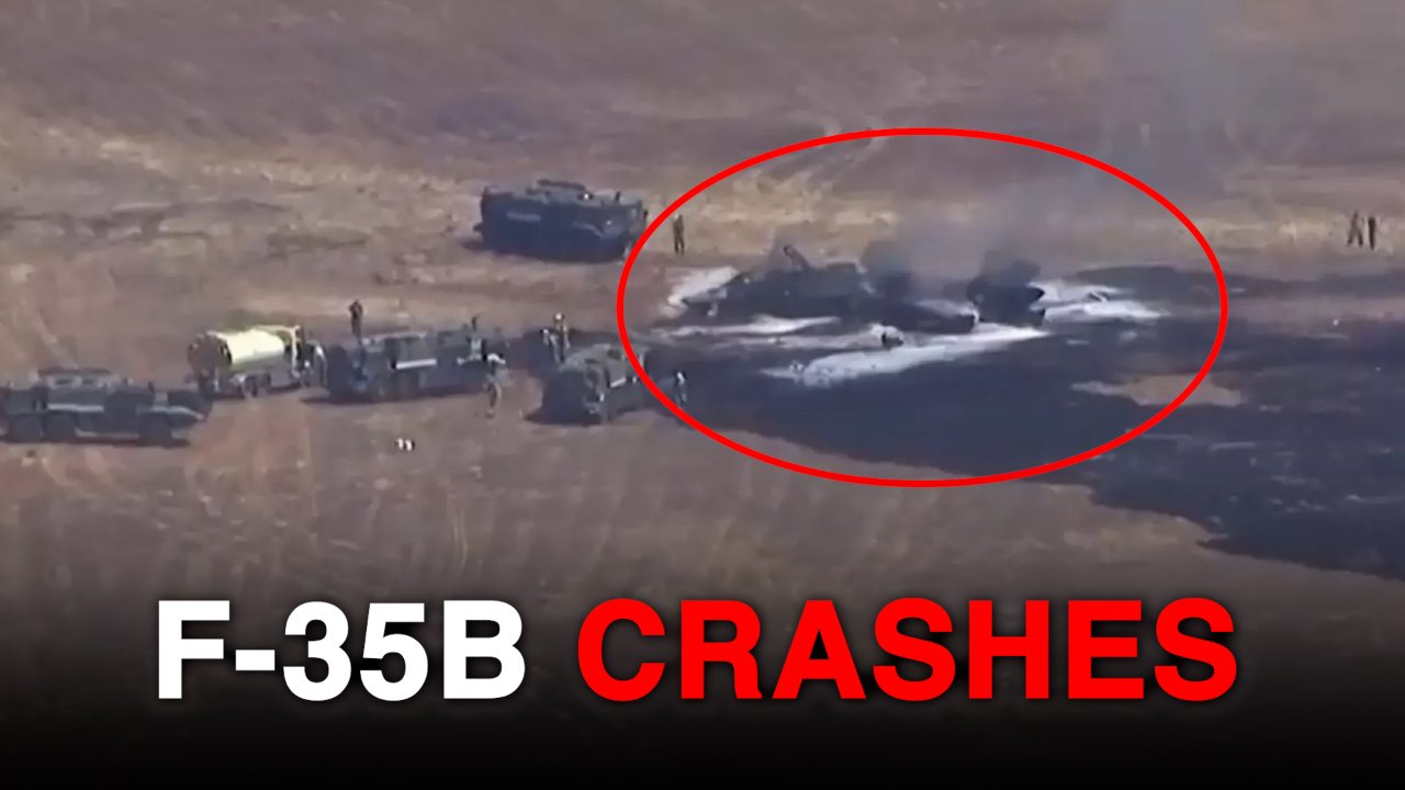 Marine Pilot Ejects Before F-35B Explodes