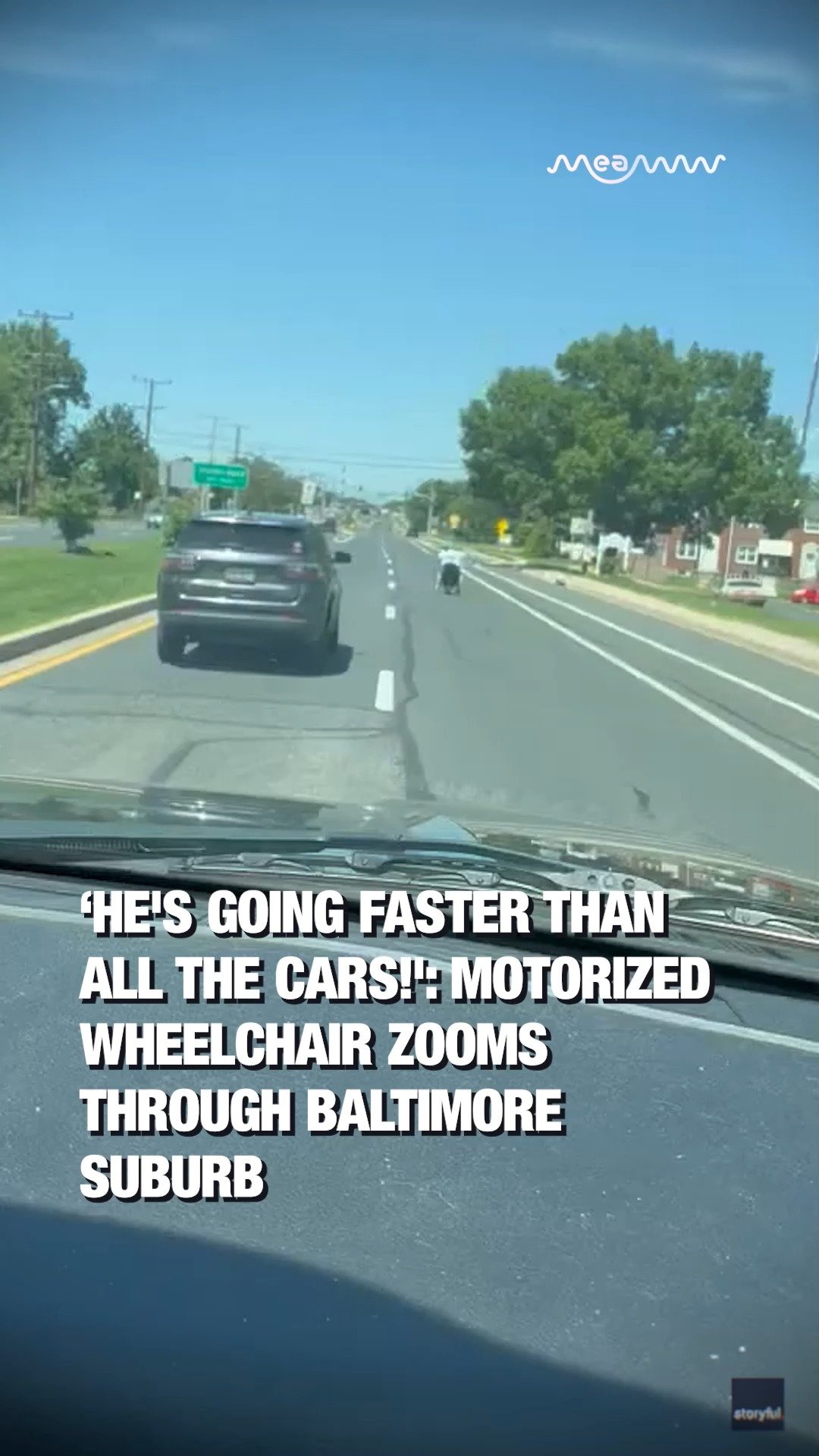 'He's Going Faster Than All the Cars!': Motorized Wheelchair Zooms Through Baltimore Suburb