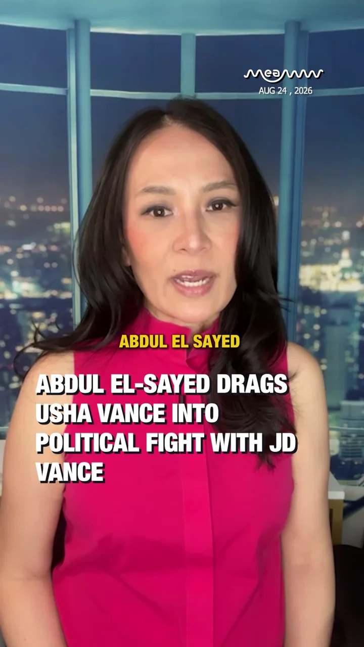 Abdul El-Sayed Drags Usha Vance Into Political Fight With JD Vance.