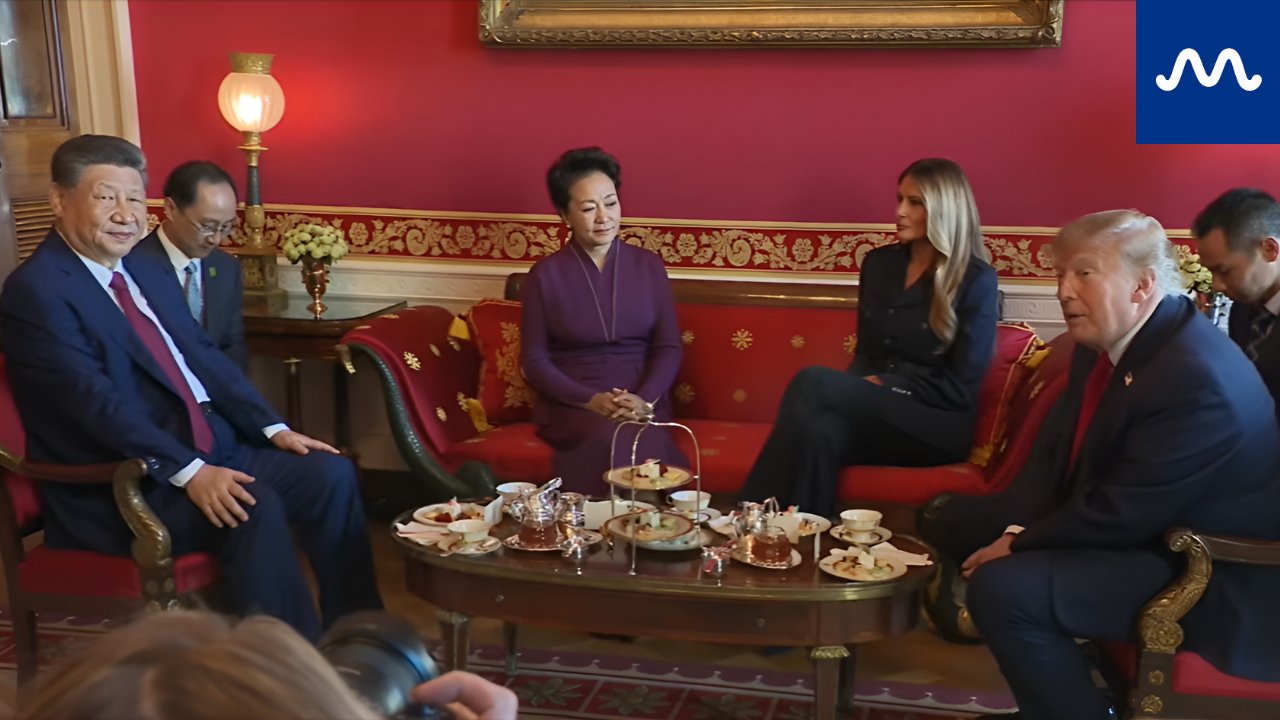 President Trump, First Lady participate in tea with Chinese President and Madame Peng in White House