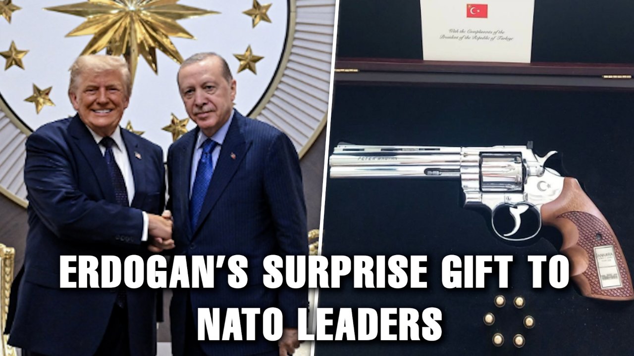 Erdogan Gifts Custom-Engraved Revolvers to NATO Leaders, Trump Among Recipients