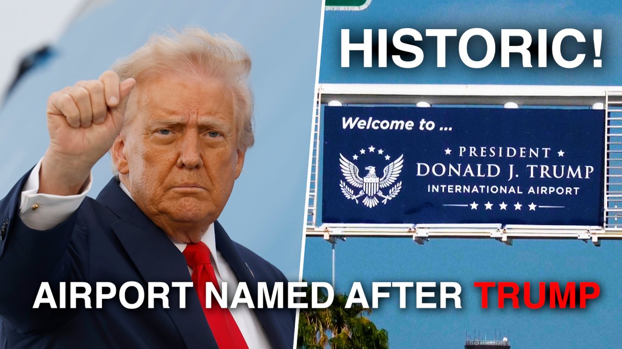 Palm Beach Airport Officially RENAMED As President Donald J. Trump International Airport!