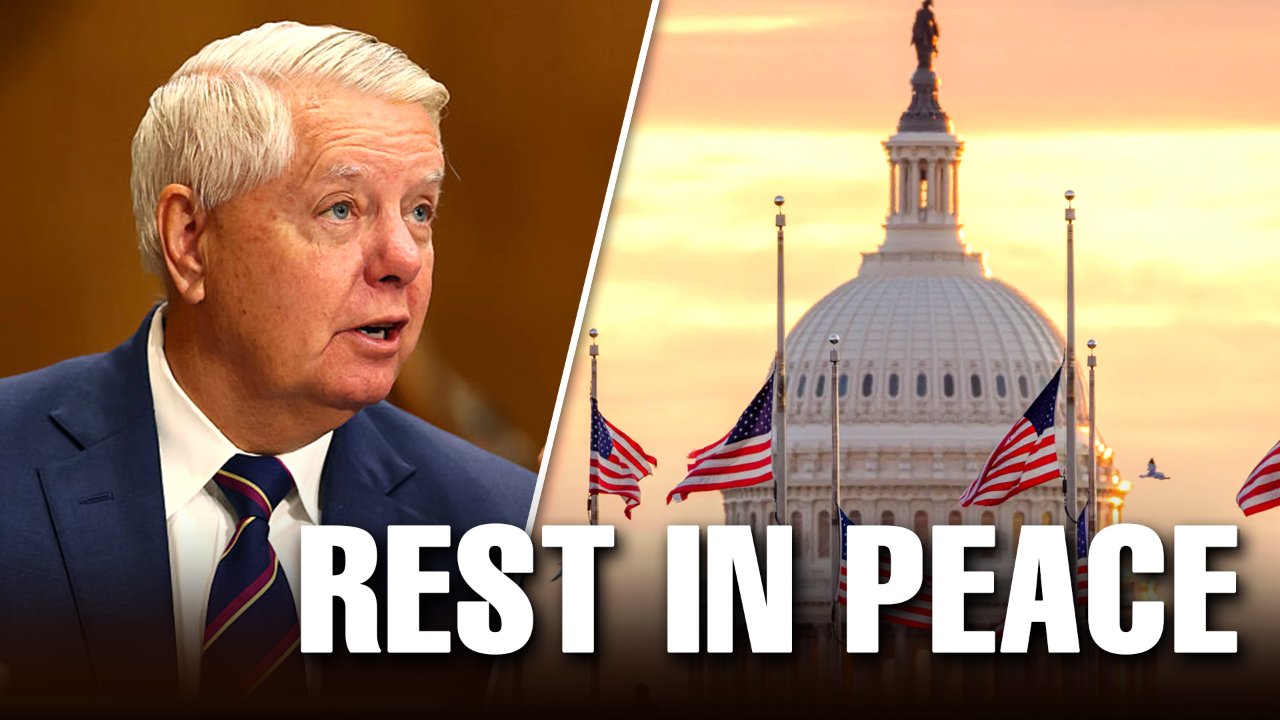 WATCH: US Flag Lowered to Half-Staff at White House After Lindsey Graham's De*th