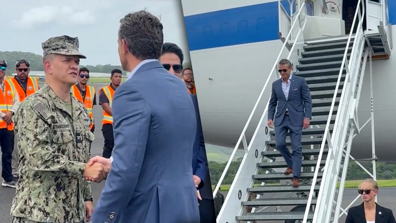 Watch: Pete Hegseth Welcomed to Panama as He Reviews Jungle Operations Training