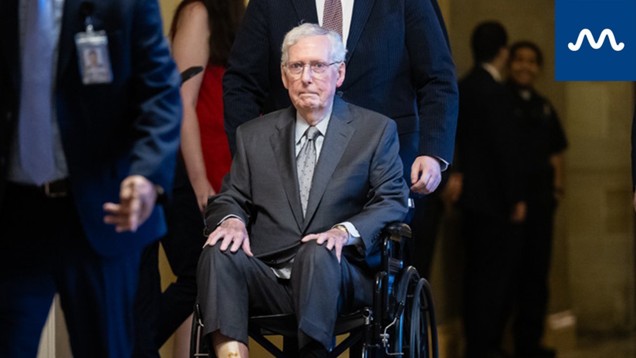 Mitch McConnell Returns To Senate In Wheelchair After 3-Month Absence