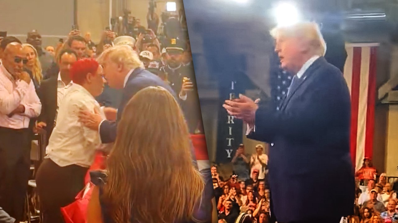 Watch: Trump Walks Off Stage to Comfort Parents of 12-Year-Old Jacob Ki**ed in Bronx