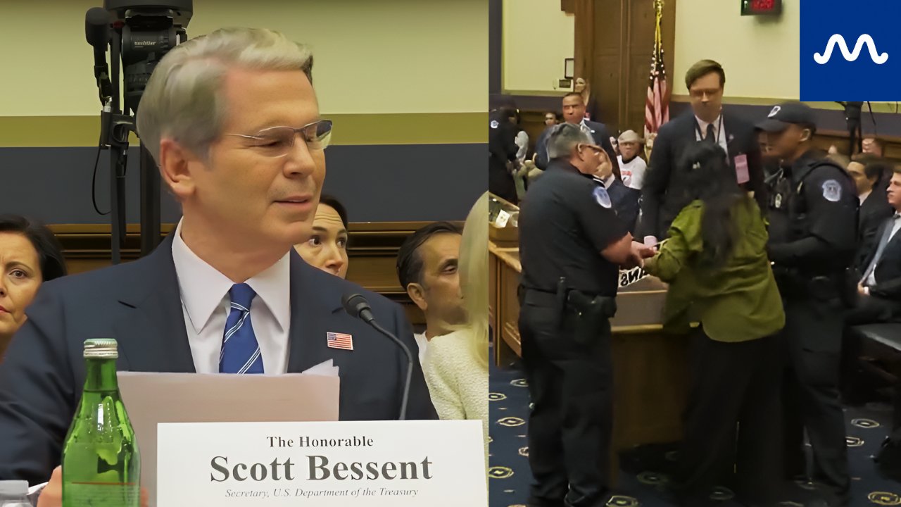 Protesters Disrupt Treasury Secretary Bessent’s Opening Statement