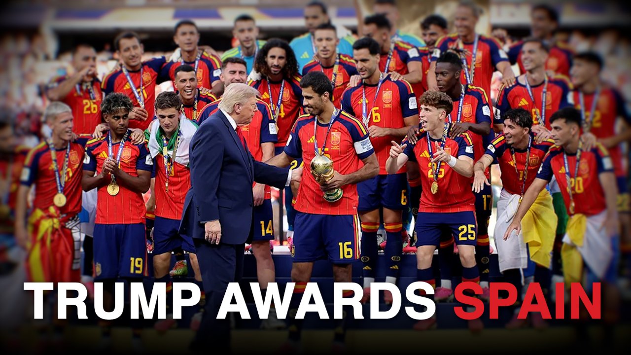 HISTORIC! : President Trump Hands World Cup Trophy to Spain After Victory Over Argentina