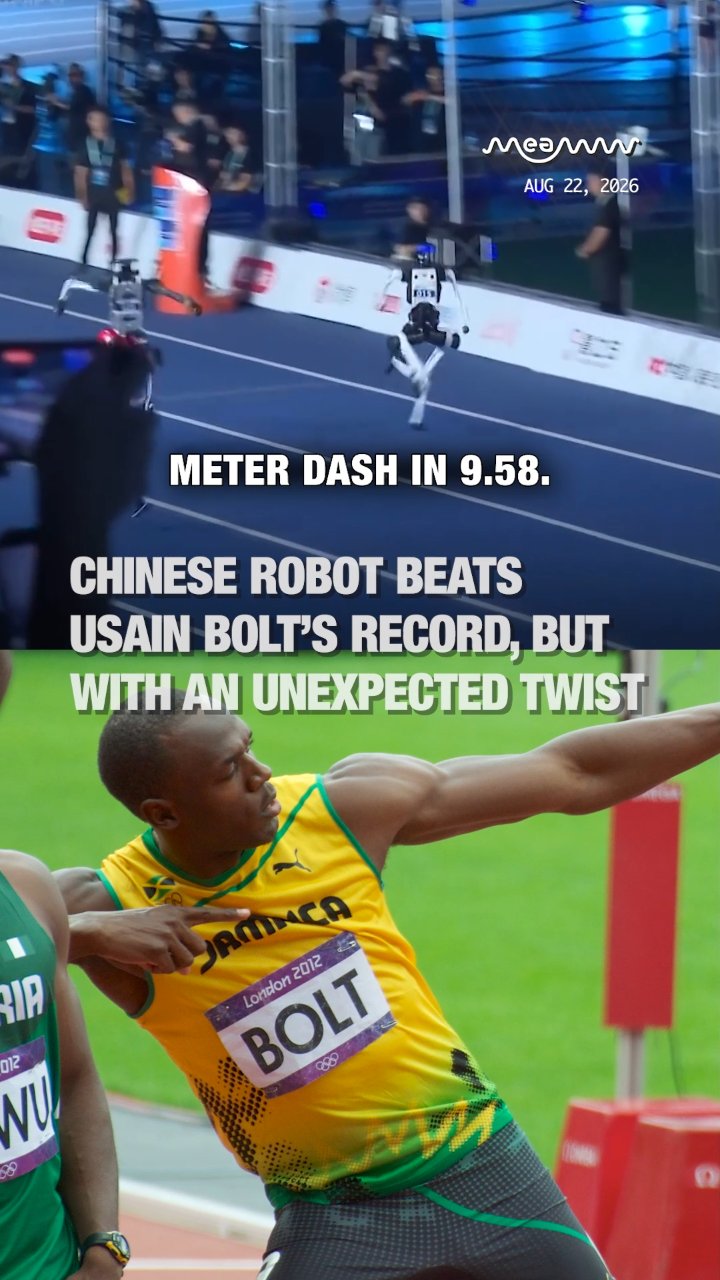 Chinese Robot Beats Usain Bolt’s Record Then Crashes Into Wall