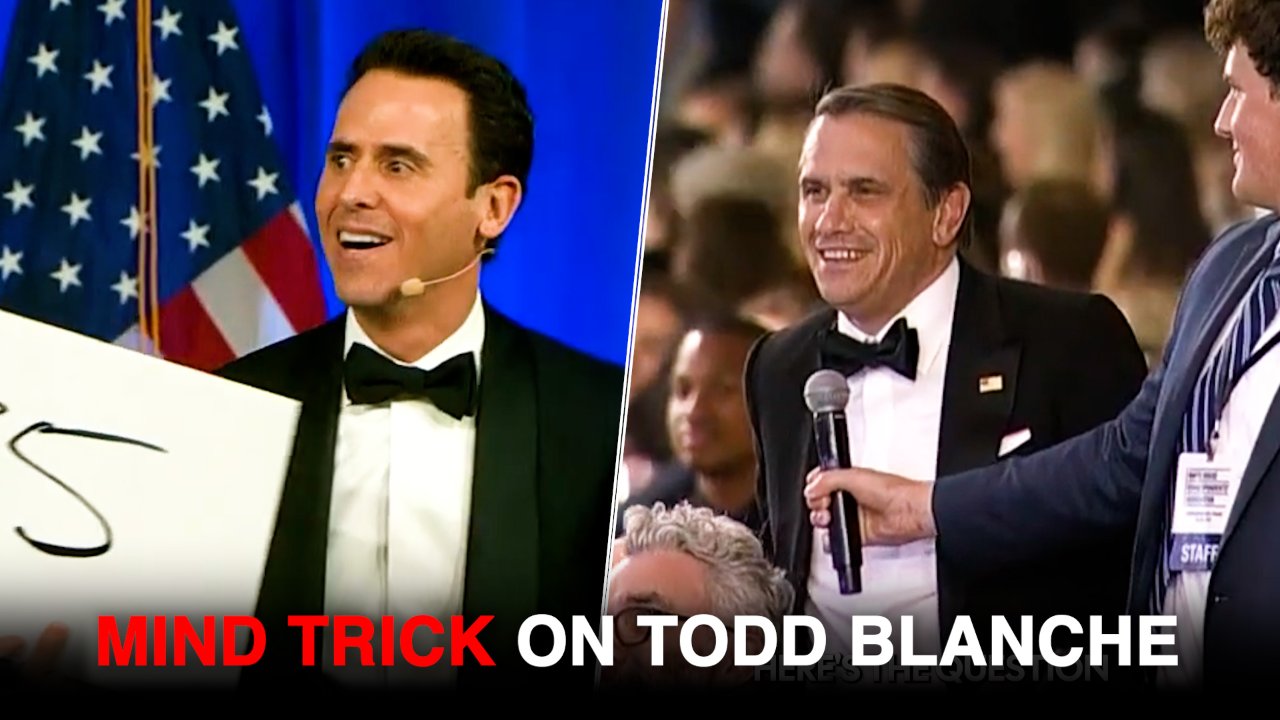 Oz the Mentalist Reads Acting AG Todd Blanche's Mind at WHCA Dinner!