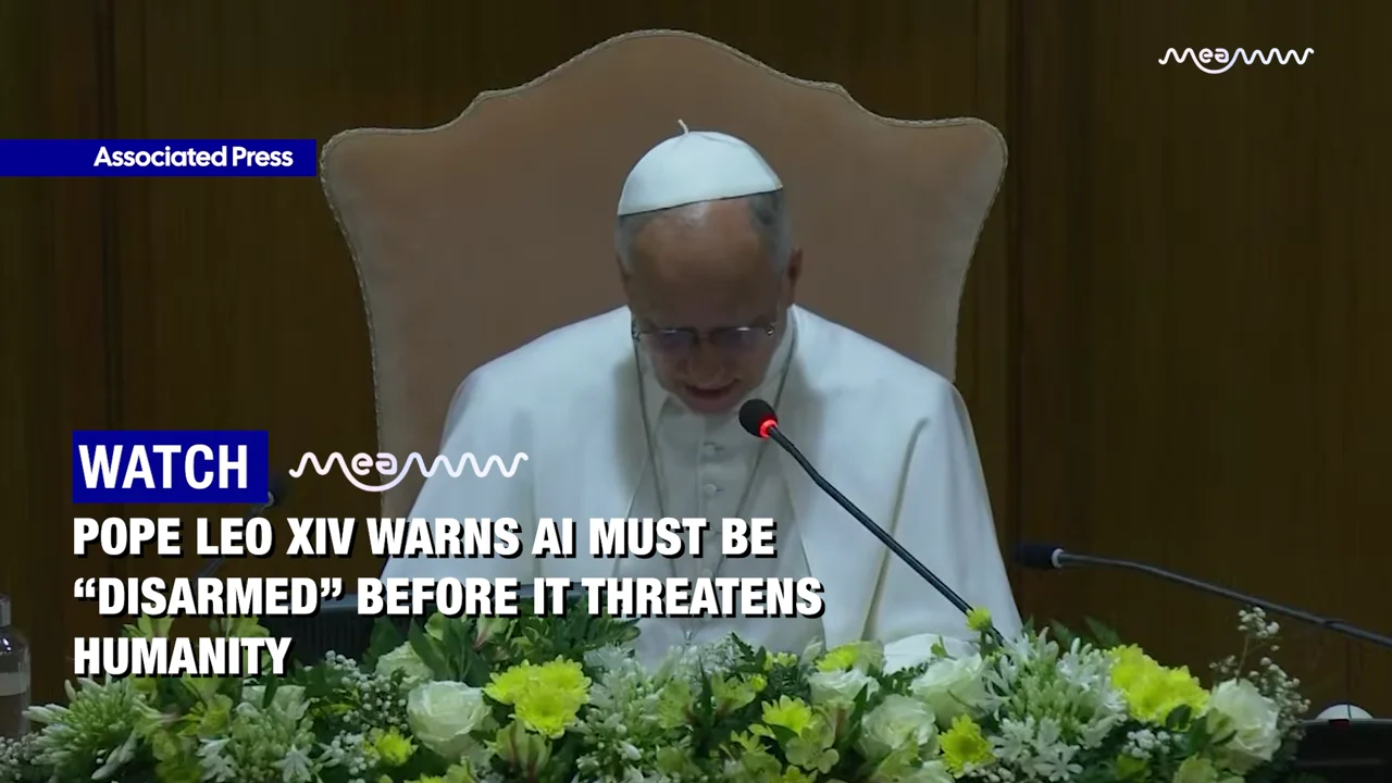 "AI Must Be Disarmed" Watch Pope Leo XIV's Fierce Warning To The World