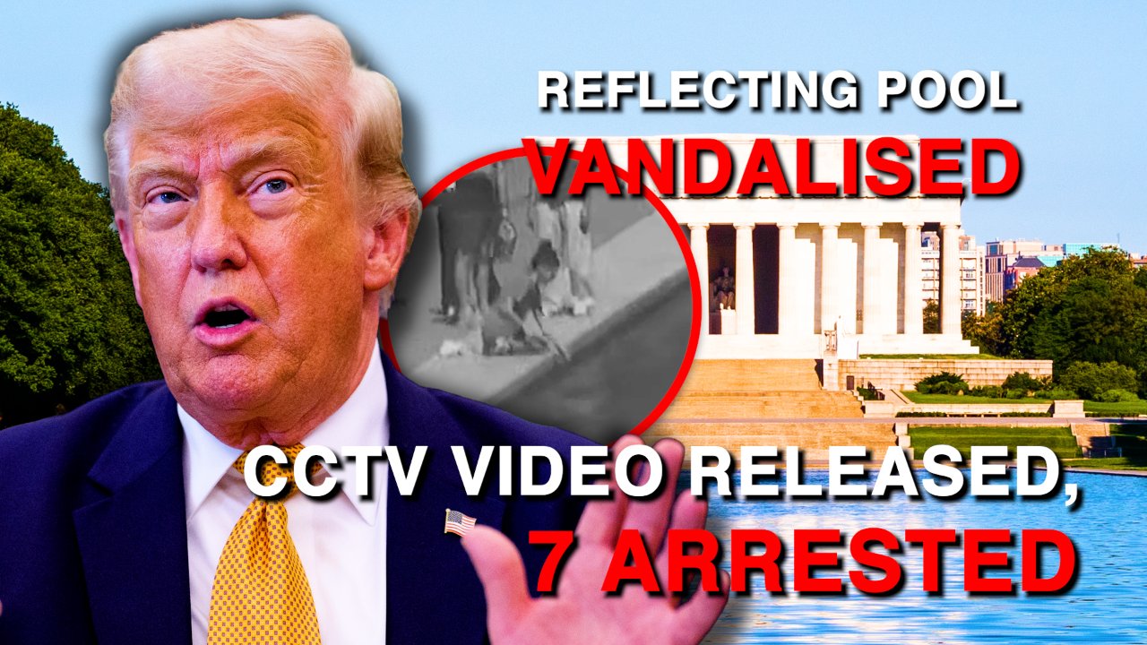 New Footage Released in Lincoln Memorial Reflecting Pool Vandalism Case, Police Seek Identification