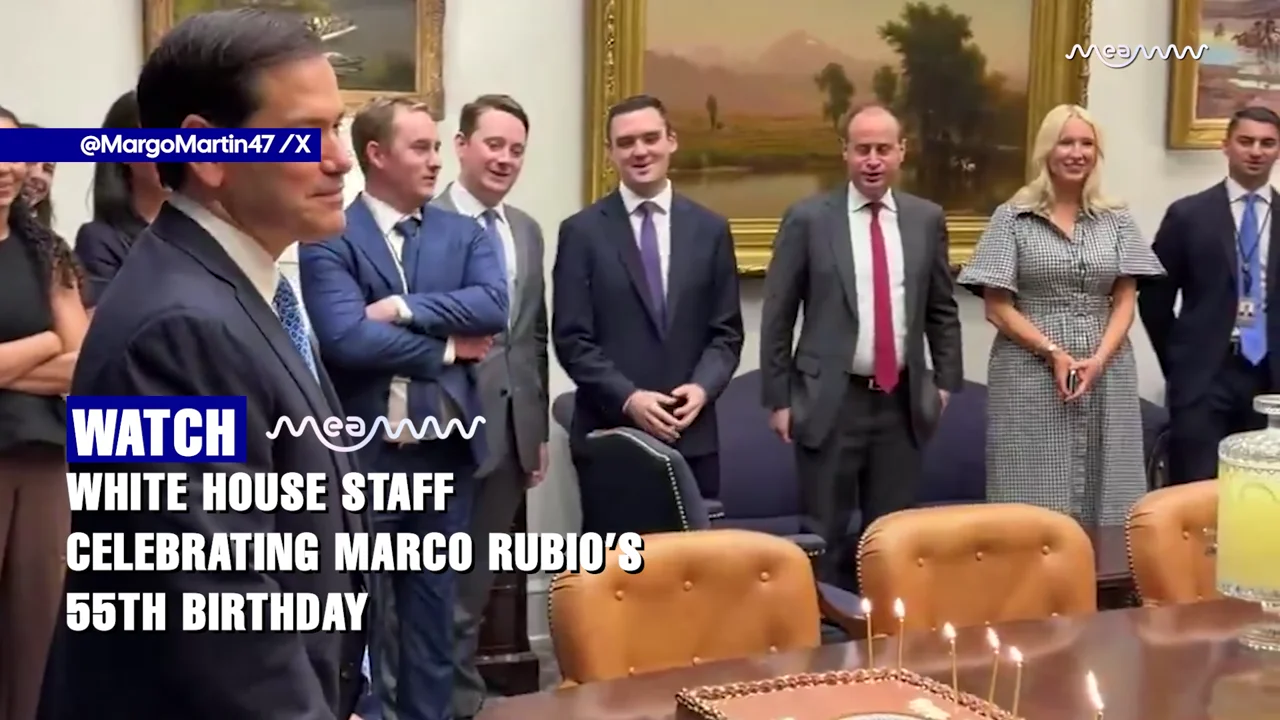 JUST IN: White House Staff Surprises Marco Rubio on His 55th Birthday in Viral Moment
