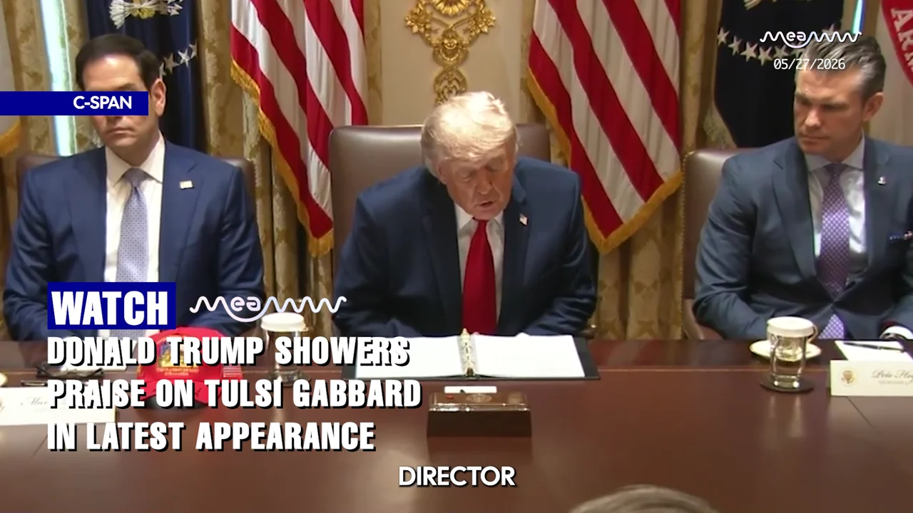 "A Terrific Person!": Trump Praises Tulsi Gabbard In Public Remarks