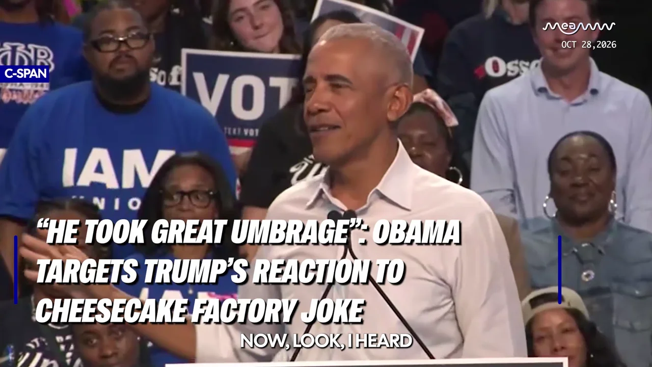 “He Took Great Umbrage”: Obama Targets Trump’s Reaction to Cheesecake Factory Joke