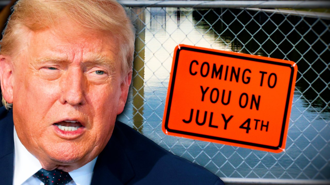 BREAKING! - Trump Reopens Reflecting Pool for July 4th, Warns of 10-Year Prison Terms