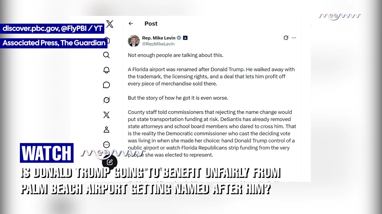 The Airport Monopoly: Is Trump Secretly Profiting From His New Airport Name?
