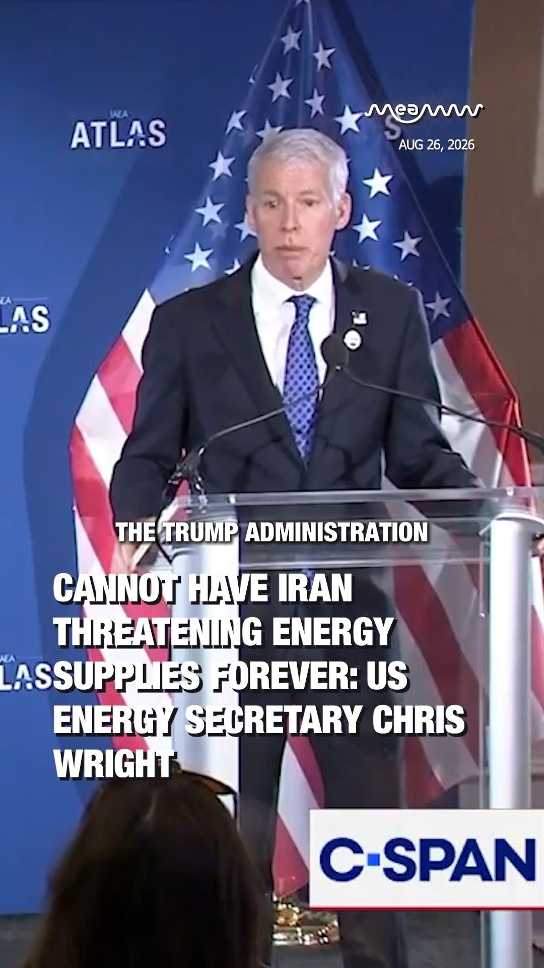 Cannot have Iran threatening energy supplies forever: US Energy Secretary Chris Wright
