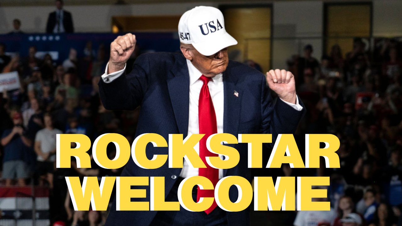 Trump Gets Rockstar Welcome in Pennsylvania, Breaks Into Signature Dance!