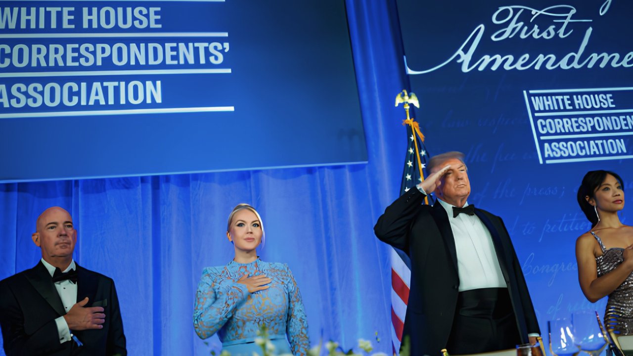 JUST IN: President Trump Arrives at Rescheduled White House Correspondents' Dinner