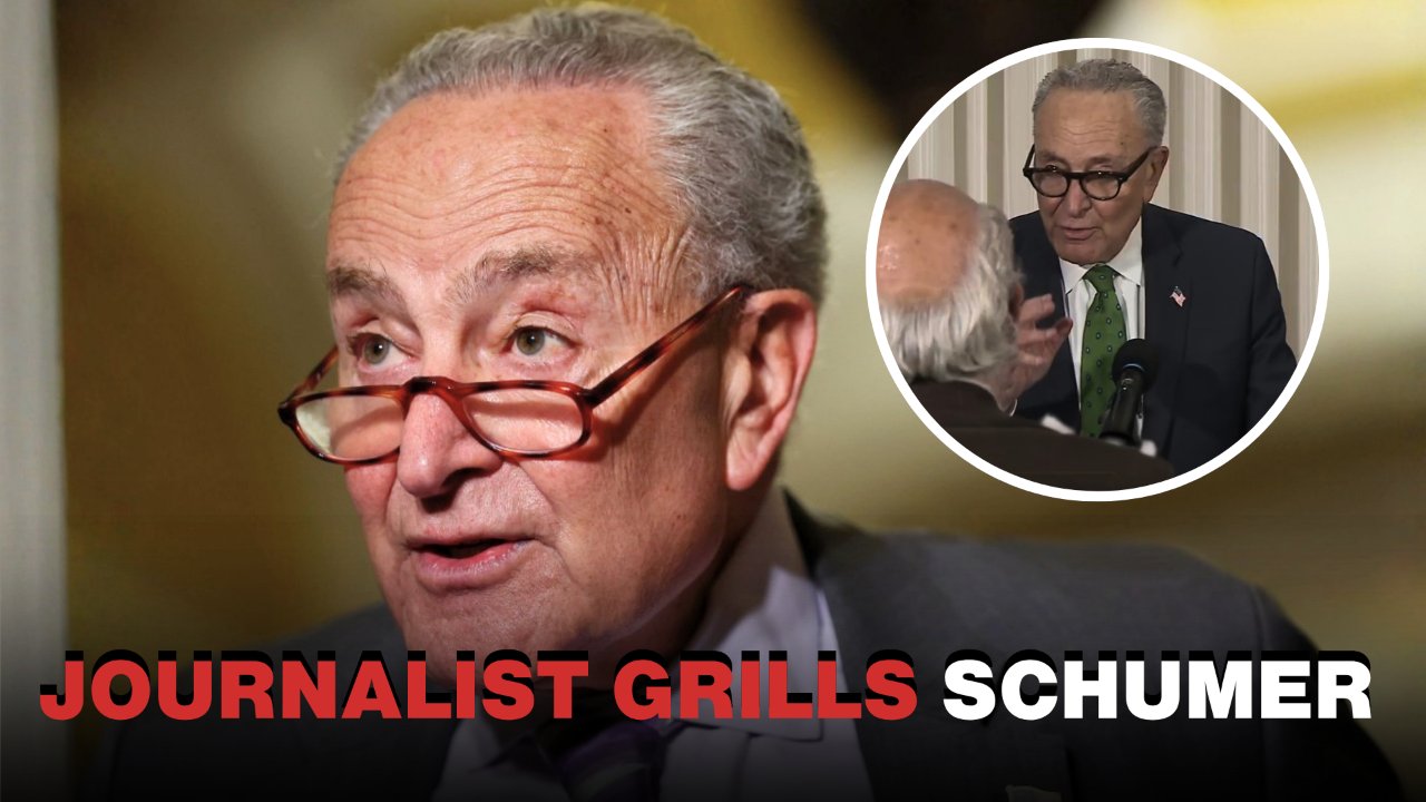 Chuck Schumer Faces Fiery Protest During Press Conference