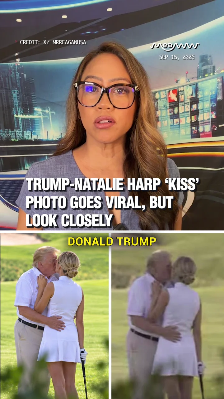 Trump-Natalie Harp ‘Kiss’ Photo Goes Viral, But Look Closely