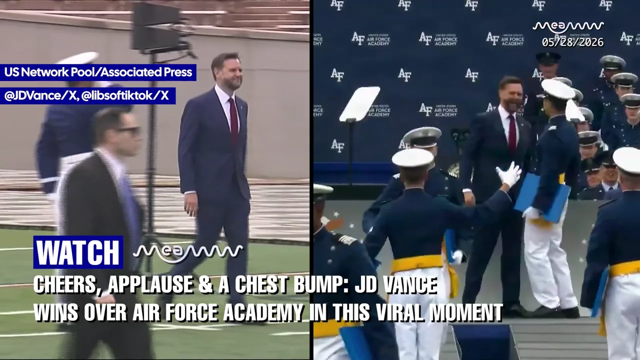 Watch: JD Vance Shares Wild "Chest-Bump" Moment with Air Force Graduate