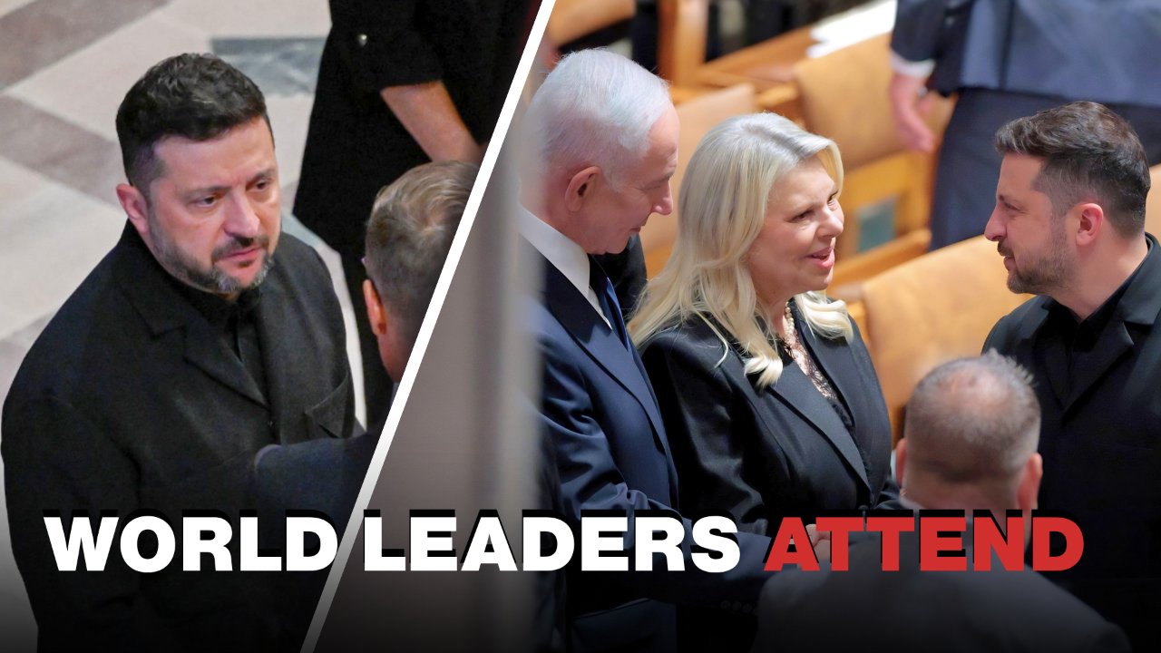 WATCH: Netanyahu & Zelenskyy Attend Lindsey Graham Funeral in Washington