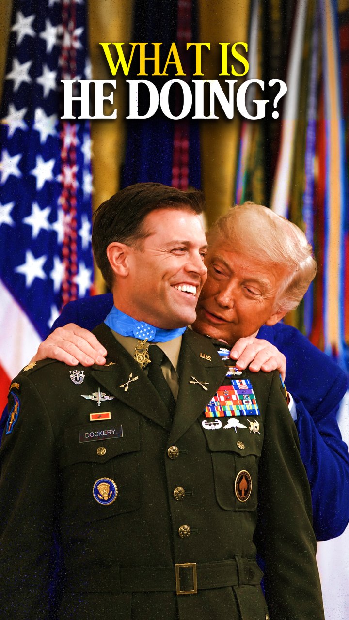Trump’s Medal of Honor Ceremony Turns Into an Awkward Clasp-and-Tie Moment