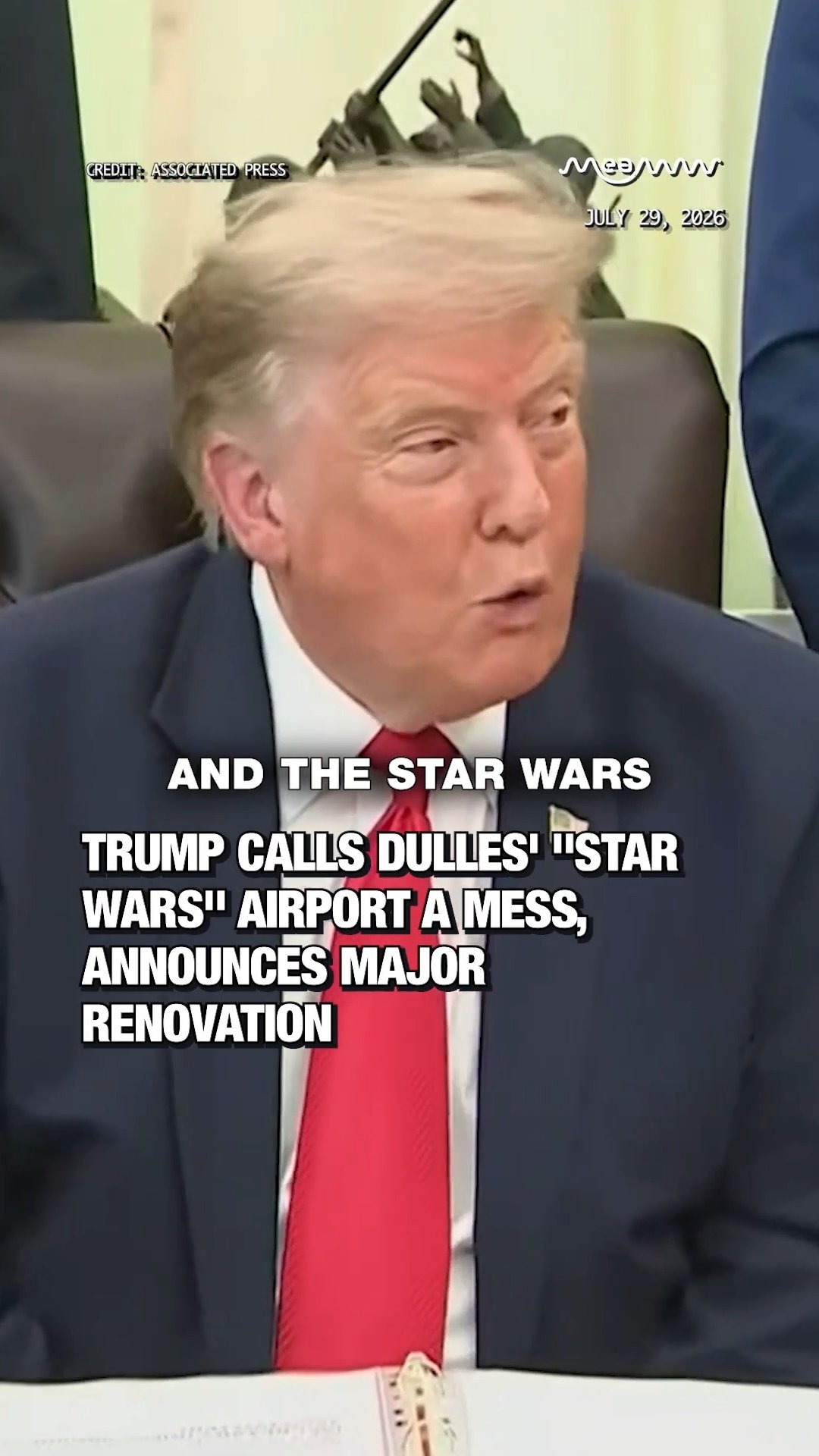 Trump Calls Dulles' "Star Wars" Airport a Mess, Announces Major Renovation.