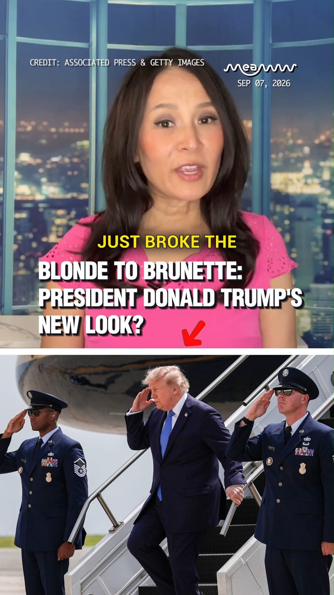 Blonde to Brunette: President Donald Trump's New Look?
