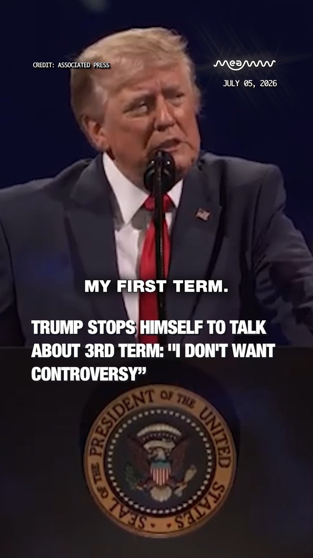 "MY THIRD TERM!" Sarcastic Trump Sparks Buzz With Unscripted July 4th Military Address!