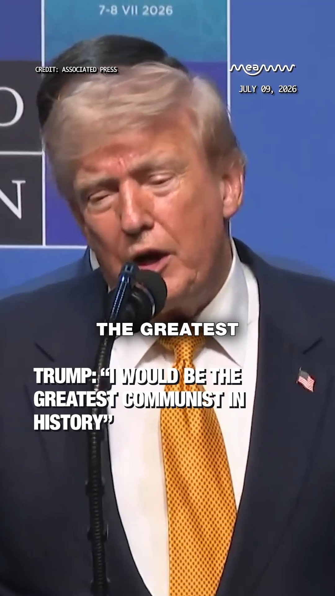 Trump Sarcastically Claims "I’d Be the Greatest Communist in History" at Faith & Freedom Conference