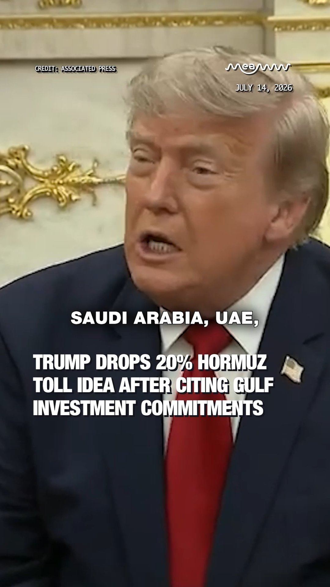 Trump Replaces 20% Hormuz Shipping Toll With Billions in Gulf Deals!