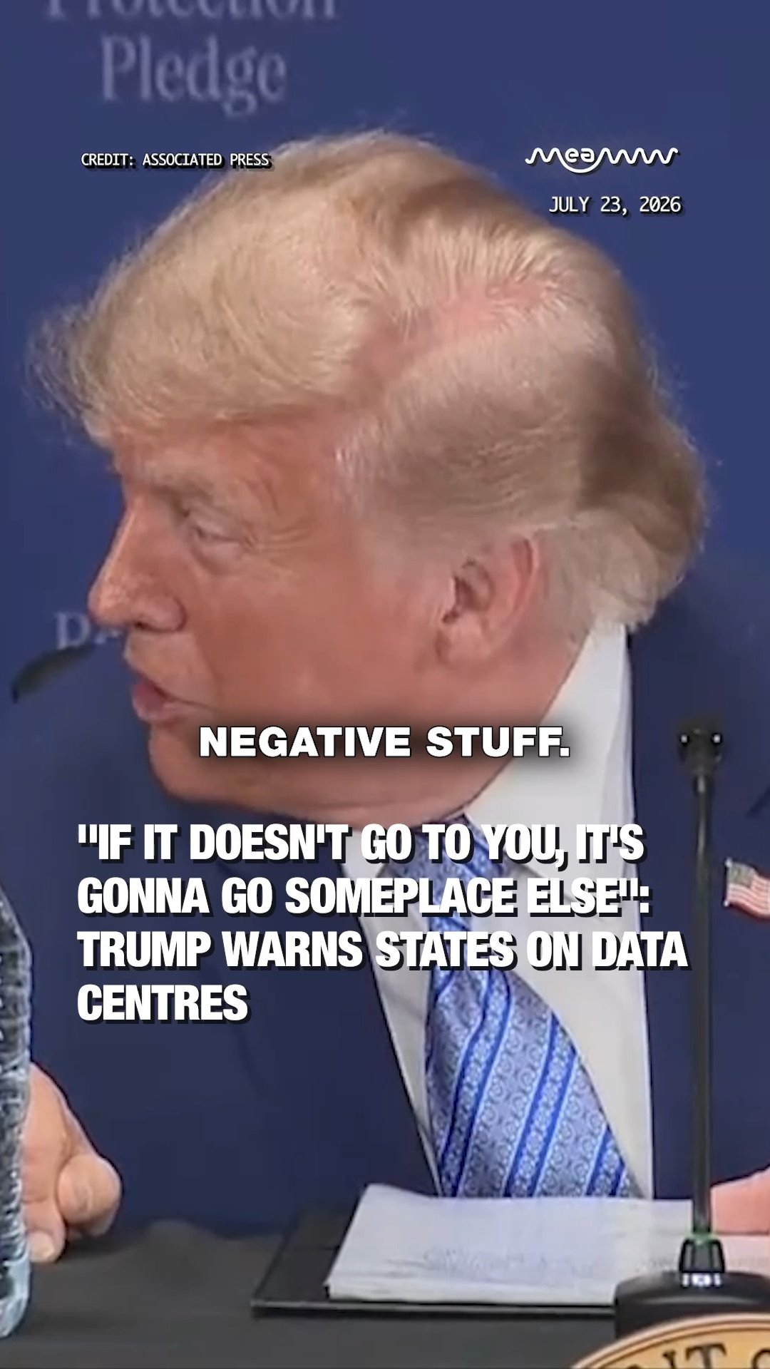 President Trump Warns States Rejecting Data Centers.