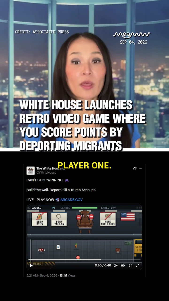 White House Launches Retro Video Game Where You Score Points By Deporting Migrants.