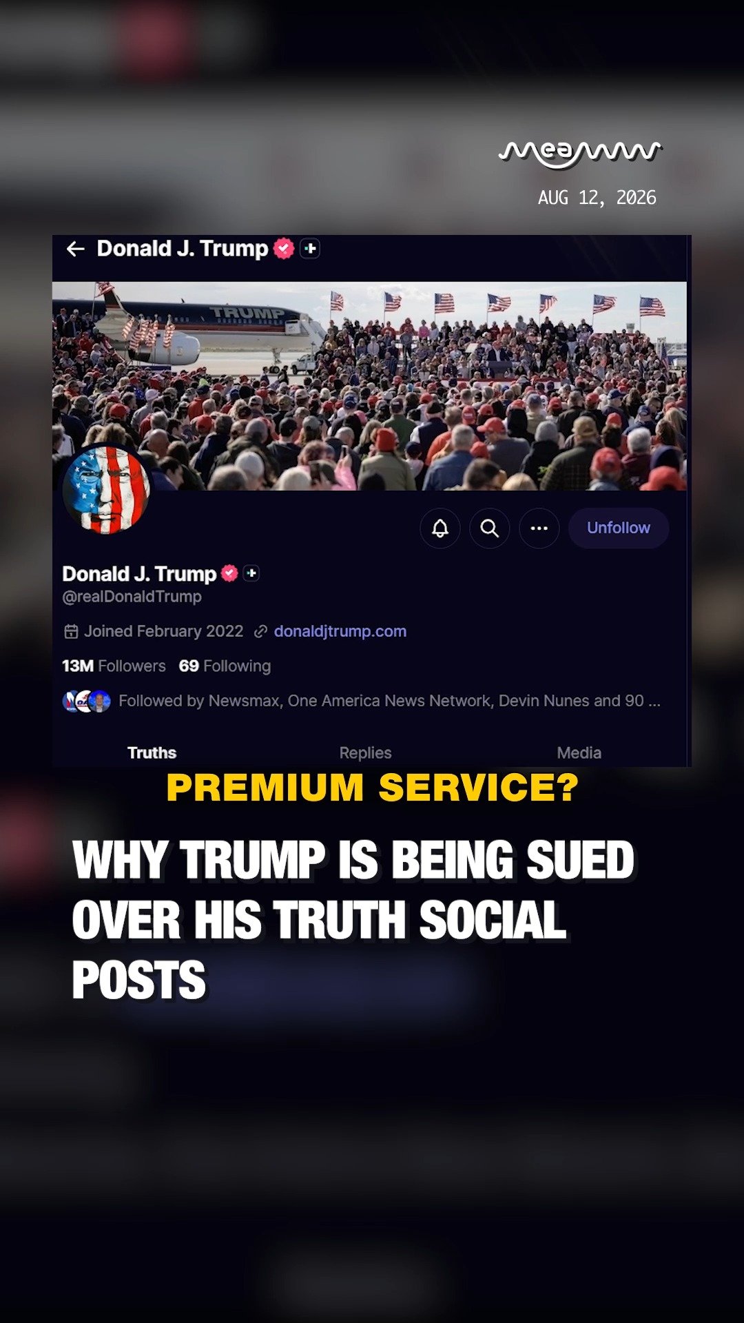 Why Trump Is Being Sued Over His Truth Social Posts?