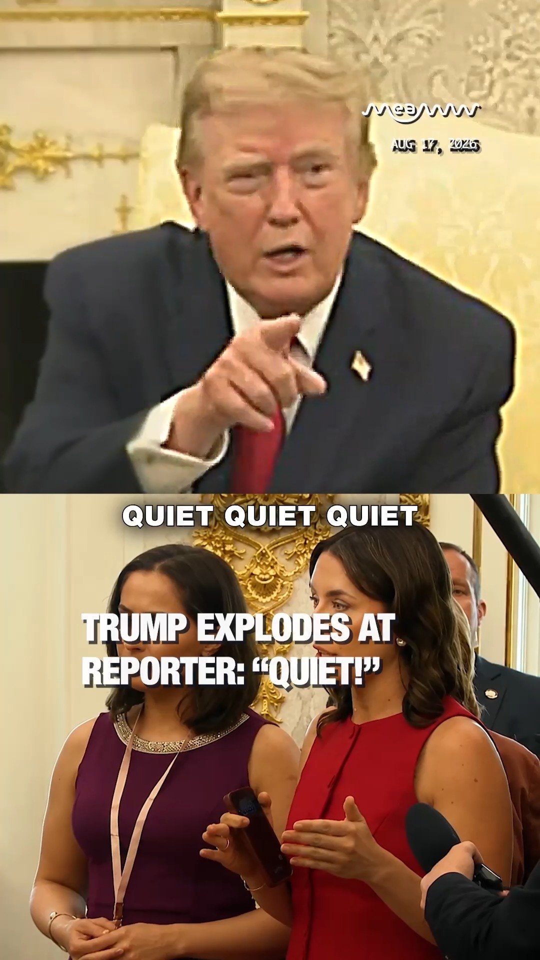 Trump Explodes at Reporter: “QUIET!”