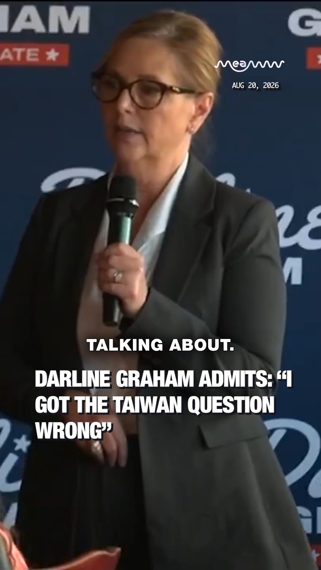 Darline Graham Admits: “I Got the Taiwan Question Wrong”