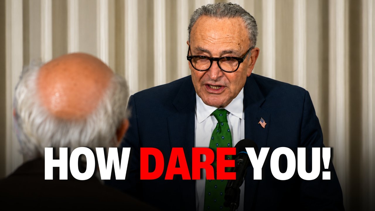 Protester Interrupts Schumer: 'How Dare You Talk About Corruption!’