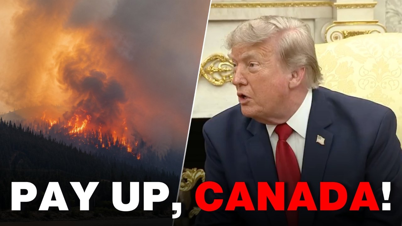 WATCH: Trump Threatens Canada With Higher Tariffs Over Wildfire Smoke Pollution