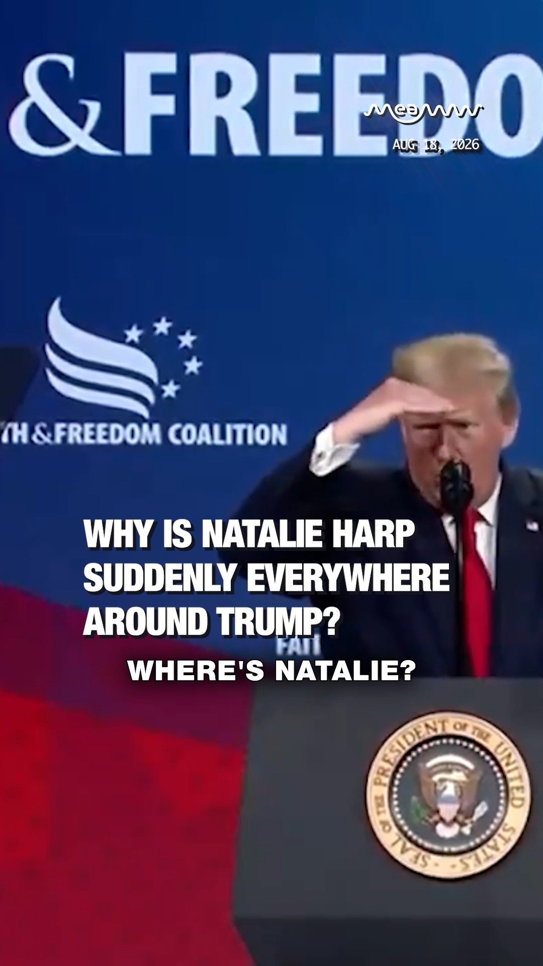 Why Is Natalie Harp Suddenly Everywhere Around Trump?