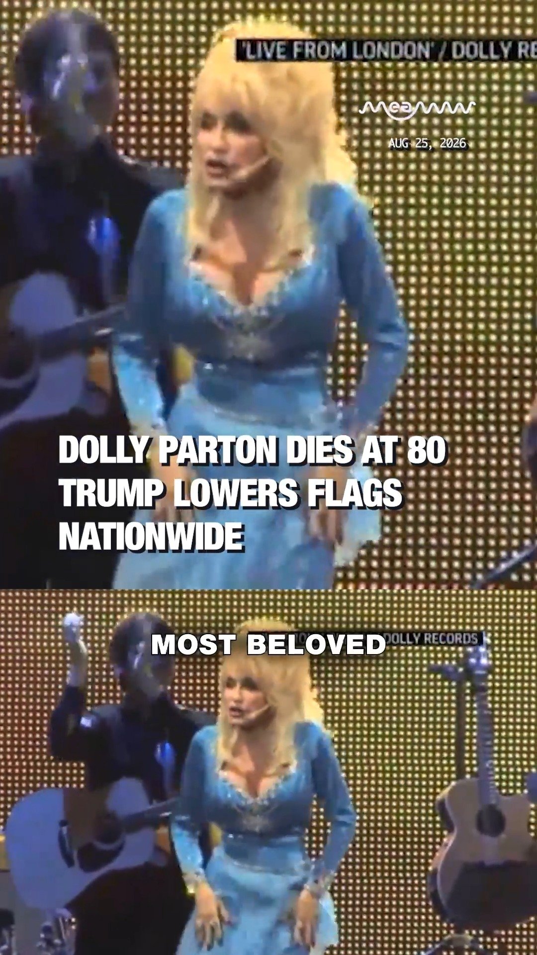 Dolly Parton Dies at 80  Trump Lowers Flags Nationwide.