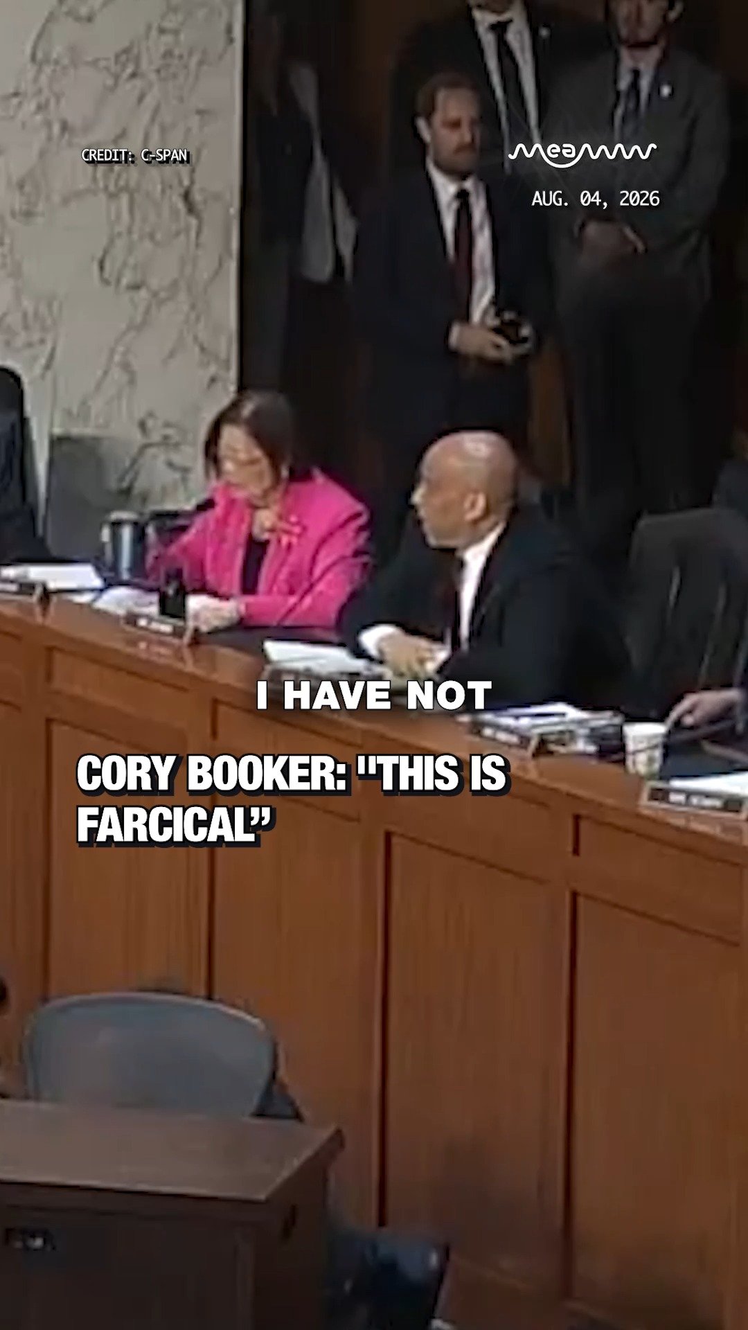 Cory Booker: "This Is Farcical”